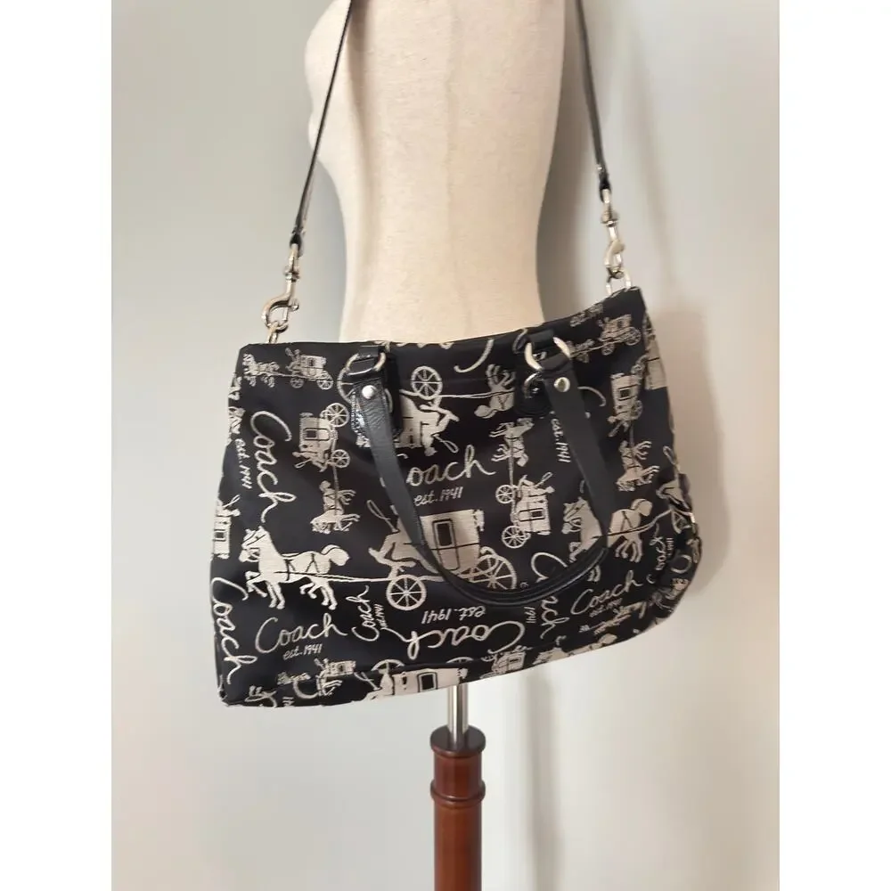 Coach Graffiti Scribble Large Hobo Shoulder purse